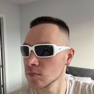 Ray Ban White Mens Sunglasses